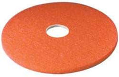 3M - Spray Buffing Pad - 17" Machine, Red Pad, Polyester - Top Tool & Supply