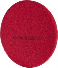 3M - Spray Buffing Pad - 19" Machine, Red Pad, Polyester - Top Tool & Supply