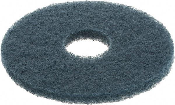 3M - Scrubbing Pad - 12" Machine, Blue Pad, Nylon & Polyester - Top Tool & Supply