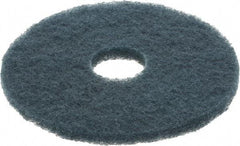 3M - Scrubbing Pad - 14" Machine, Blue Pad, Nylon & Polyester - Top Tool & Supply