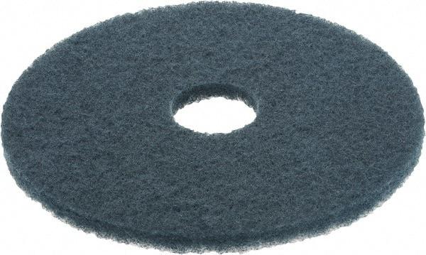 3M - Scrubbing Pad - 16" Machine, Blue Pad, Nylon & Polyester - Top Tool & Supply