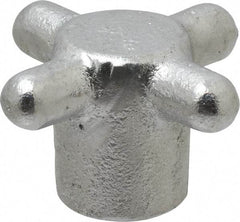 Gibraltar - 2-1/2" Head Diam, 4 Point Spoked Knob - 5/8-11 Hole, Cast Iron - Top Tool & Supply