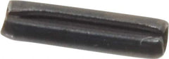 Value Collection - 2mm Diam x 8mm Long Slotted Spring Pin - Grade 1070-1080 Steel, Plain Finish - Top Tool & Supply