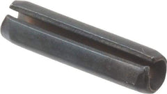 Value Collection - 2.5mm Diam x 10mm Long Slotted Spring Pin - Grade 1070-1080 Steel, Plain Finish - Top Tool & Supply