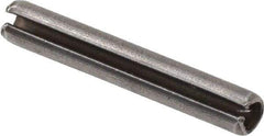 Value Collection - 2.5mm Diam x 16mm Long Slotted Spring Pin - Grade 1070-1080 Steel, Plain Finish - Top Tool & Supply