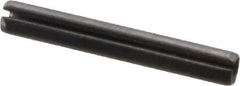 Value Collection - 2.5mm Diam x 18mm Long Slotted Spring Pin - Grade 1070-1080 Steel, Plain Finish - Top Tool & Supply