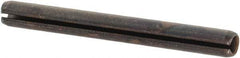 Value Collection - 2.5mm Diam x 24mm Long Slotted Spring Pin - Grade 1070-1080 Steel, Plain Finish - Top Tool & Supply