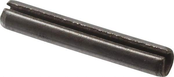 Value Collection - 3mm Diam x 18mm Long Slotted Spring Pin - Grade 1070-1080 Steel, Plain Finish - Top Tool & Supply