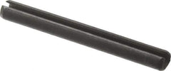 Value Collection - 3mm Diam x 26mm Long Slotted Spring Pin - Grade 1070-1080 Steel, Plain Finish - Top Tool & Supply