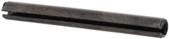 Value Collection - 3mm Diam x 28mm Long Slotted Spring Pin - Grade 1070-1080 Steel, Plain Finish - Top Tool & Supply