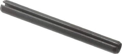 Value Collection - 3mm Diam x 30mm Long Slotted Spring Pin - Grade 1070-1080 Steel, Plain Finish - Top Tool & Supply