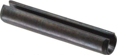 Value Collection - 3.5mm Diam x 20mm Long Slotted Spring Pin - Grade 1070-1080 Steel, Plain Finish - Top Tool & Supply