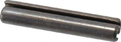 Value Collection - 3.5mm Diam x 26mm Long Slotted Spring Pin - Grade 1070-1080 Steel, Plain Finish - Top Tool & Supply