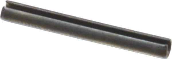 Value Collection - 3.5mm Diam x 30mm Long Slotted Spring Pin - Grade 1070-1080 Steel, Plain Finish - Top Tool & Supply