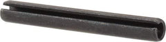 Value Collection - 4mm Diam x 32mm Long Slotted Spring Pin - Grade 1070-1080 Steel, Plain Finish - Top Tool & Supply