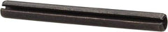 Value Collection - 4mm Diam x 40mm Long Slotted Spring Pin - Grade 1070-1080 Steel, Plain Finish - Top Tool & Supply