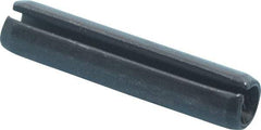 Value Collection - 5mm Diam x 24mm Long Slotted Spring Pin - Grade 1070-1080 Steel, Plain Finish - Top Tool & Supply