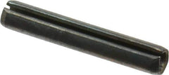 Value Collection - 5mm Diam x 30mm Long Slotted Spring Pin - Grade 1070-1080 Steel, Plain Finish - Top Tool & Supply