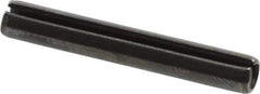 Value Collection - 5mm Diam x 35mm Long Slotted Spring Pin - Grade 1070-1080 Steel, Plain Finish - Top Tool & Supply