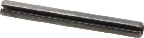 Value Collection - 5mm Diam x 45mm Long Slotted Spring Pin - Grade 1070-1080 Steel, Plain Finish - Top Tool & Supply