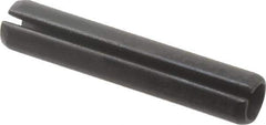 Value Collection - 6mm Diam x 32mm Long Slotted Spring Pin - Grade 1070-1080 Steel, Plain Finish - Top Tool & Supply