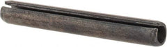 Value Collection - 6mm Diam x 45mm Long Slotted Spring Pin - Grade 1070-1080 Steel, Plain Finish - Top Tool & Supply