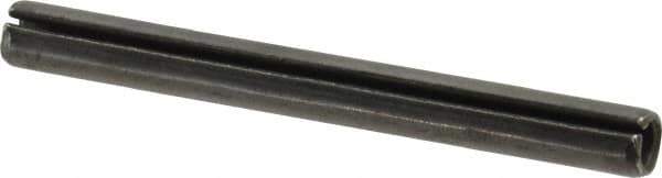 Value Collection - 6mm Diam x 60mm Long Slotted Spring Pin - Grade 1070-1080 Steel, Plain Finish - Top Tool & Supply