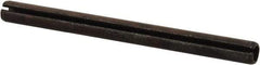 Value Collection - 6mm Diam x 75mm Long Slotted Spring Pin - Grade 1070-1080 Steel, Plain Finish - Top Tool & Supply