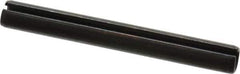 Value Collection - 8mm Diam x 70mm Long Slotted Spring Pin - Grade 1070-1080 Steel, Plain Finish - Top Tool & Supply