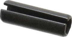 Value Collection - 10mm Diam x 30mm Long Slotted Spring Pin - Grade 1070-1080 Steel, Plain Finish - Top Tool & Supply