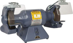 Baldor - 7" Wheel Diam x 1" Wheel Width, 1/2 hp Grinder - 5/8" Arbor Hole Diam, 1 Phase, 3,600 Max RPM, 115 Volts - Top Tool & Supply