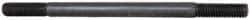 Value Collection - 3/8-16 5-1/2" OAL Equal Double Threaded Stud - Black Oxide Finish - Top Tool & Supply