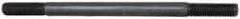 Value Collection - 1/2-13 4-1/2" OAL Equal Double Threaded Stud - Black Oxide Finish - Top Tool & Supply