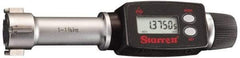 Starrett - 0.16" to 0.2", IP65, Carbide Face Electronic Inside Micrometer - 0.00005" Resolution, 0.00015" Accuracy, 3/4" Gage Depth - Top Tool & Supply