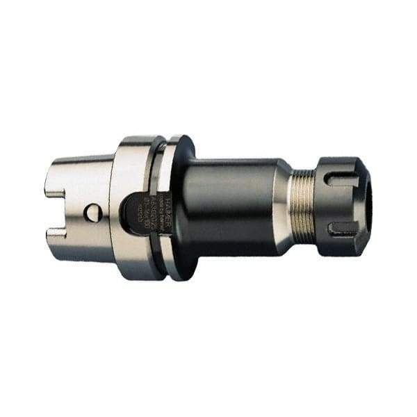 HAIMER - 1mm to 16mm Capacity, 3.94" Projection, HSK63A Hollow Taper, ER25 Collet Chuck - 0.0001" TIR - Exact Industrial Supply