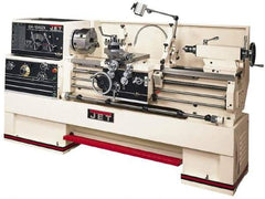 Jet - 16" Swing, 40" Between Centers, 230/460 Volt, Triple Phase Engine Lathe - 7MT Taper, 7-1/2 hp, 25 to 1,800 RPM, 3-1/8" Bore Diam, 40" Deep x 48" High x 97-1/2" Long - Top Tool & Supply