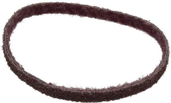 Brite Star - 1/2" Wide x 18" OAL, Aluminum Oxide Abrasive Belt - Aluminum Oxide, Medium, Nonwoven, Series SC-BS - Top Tool & Supply