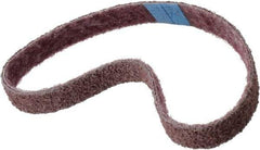 Brite Star - 3/4" Wide x 20-1/2" OAL, Aluminum Oxide Abrasive Belt - Aluminum Oxide, Medium, Nonwoven, Series SC-BS - Top Tool & Supply