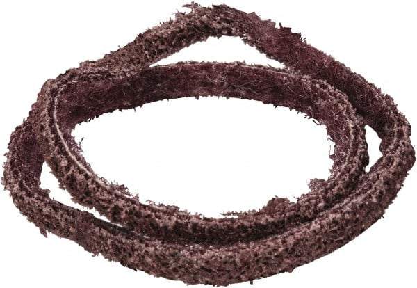 Brite Star - 1/4" Wide x 18" OAL, Aluminum Oxide Abrasive Belt - Aluminum Oxide, Medium, Nonwoven, Series SC-BS - Top Tool & Supply