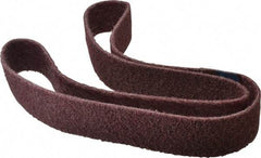 Brite Star - 2" Wide x 60" OAL, Aluminum Oxide Abrasive Belt - Aluminum Oxide, Medium, Nonwoven, Series SC-BS - Top Tool & Supply