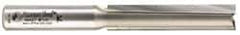 Amana Tool - 1/2" Diam, 1/2" Shank Diam, 2-1/2" Length of Cut, 2 Flute Straight Plunge Router Bit - 4-1/2" Overall Length, Carbide Tipped - Top Tool & Supply