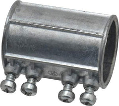 Thomas & Betts - 1-1/4" Trade, Die Cast Zinc Set Screw EMT Conduit Coupling - Noninsulated - Top Tool & Supply