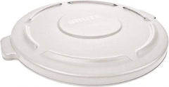 Rubbermaid - Round Lid for Use with 20 Gal Round Trash Cans - White, Polyethylene, For Brute Trash Cans - Top Tool & Supply