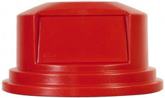 Rubbermaid - Round Lid for Use with 55 Gal Round Trash Cans - Red, Polyethylene, For 2655 Brute Trash Cans - Top Tool & Supply