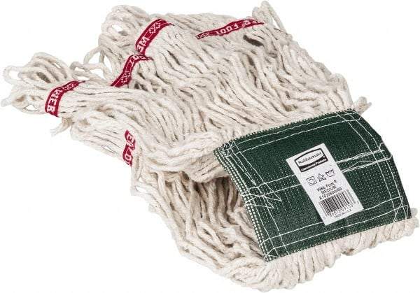 Rubbermaid - 5" Green Head Band, Medium Blended Fiber Loop End Mop Head - 4 Ply, Use for General Purpose - Top Tool & Supply