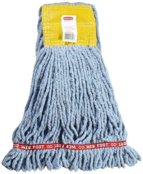 Rubbermaid - 5" Yellow Head Band, Small Blended Fiber Loop End Mop Head - 4 Ply, Use for General Purpose - Top Tool & Supply