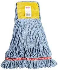 Rubbermaid - 5" Yellow Head Band, Small Blended Fiber Loop End Mop Head - 4 Ply, Use for General Purpose - Top Tool & Supply