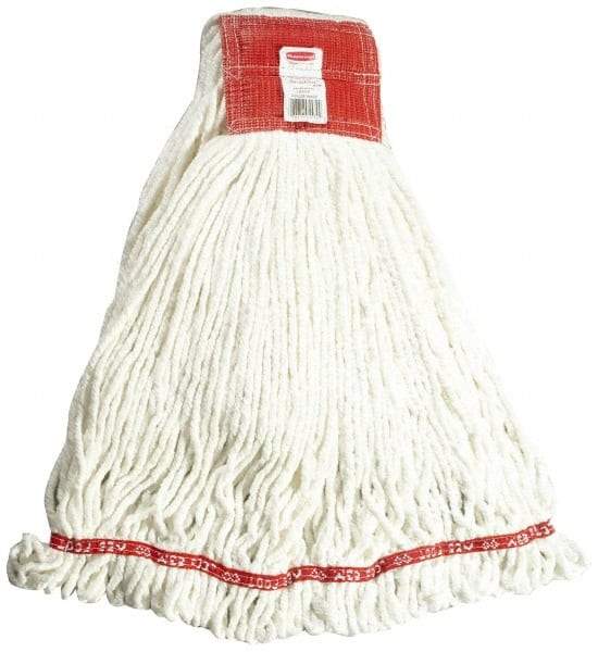 Rubbermaid - 5" Red Head Band, Large Blended Fiber Loop End Mop Head - 4 Ply, Use for General Purpose - Top Tool & Supply