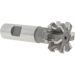 Whitney Tool Co. - 5/32" Radius, 5/16" Circle Diam, 1-5/16" Cutter Diam, 5/8" Cutting Width, Shank Connection, Concave Radius Cutter - 3/4" Shank Diam, 3-1/2" OAL, Carbide-Tipped, Uncoated, Profile Ground, 6 Teeth, Weldon Flat - Top Tool & Supply