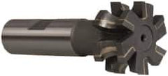 Whitney Tool Co. - 3/16" Radius, 3/8" Circle Diam, 1-3/8" Cutter Diam, 3/4" Cutting Width, Shank Connection, Concave Radius Cutter - 3/4" Shank Diam, 3-1/2" OAL, Carbide-Tipped, Uncoated, Profile Ground, 6 Teeth, Weldon Flat - Top Tool & Supply